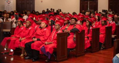 Students at their graduation