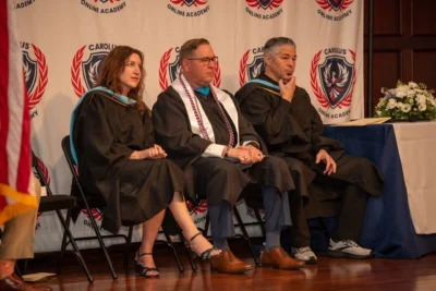 Teachers at graduation