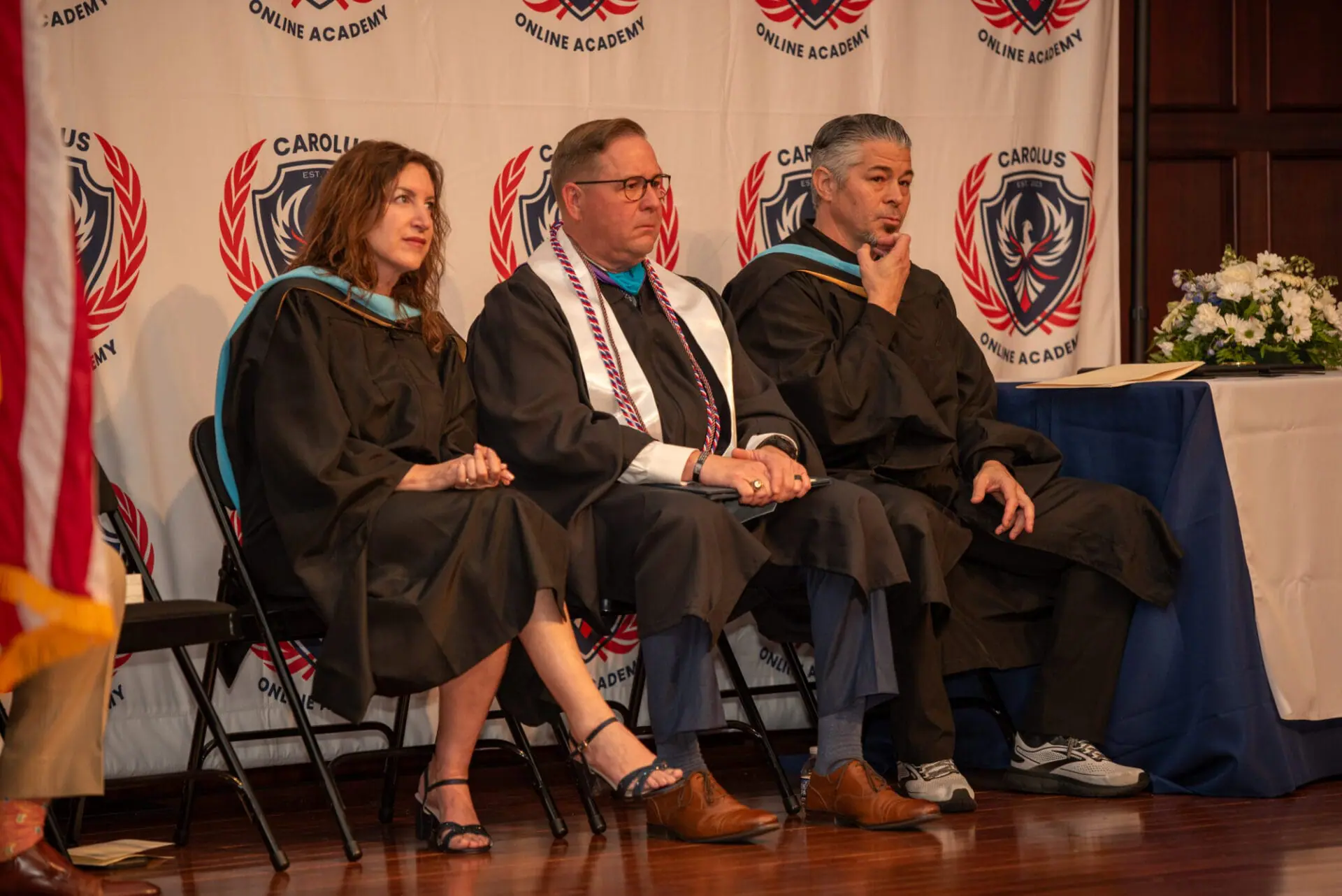 Teachers at graduation