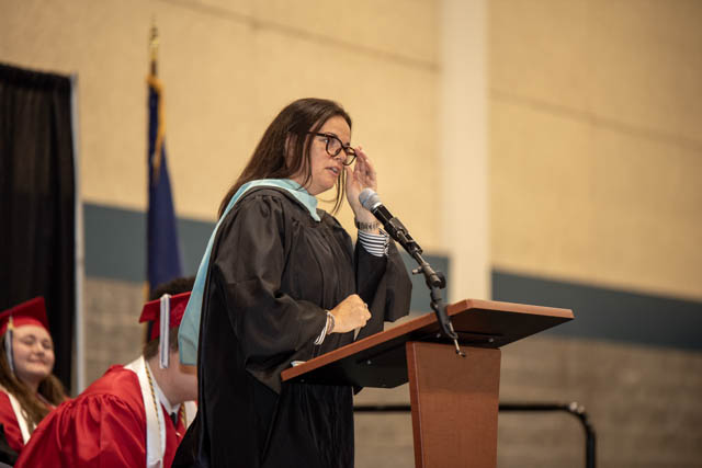 speaker at the graduation