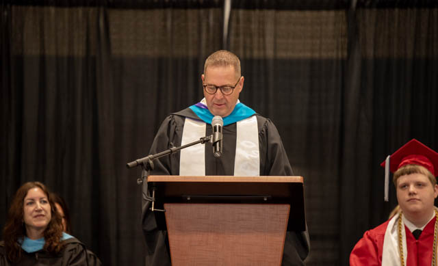 speaker teacher at the graduation